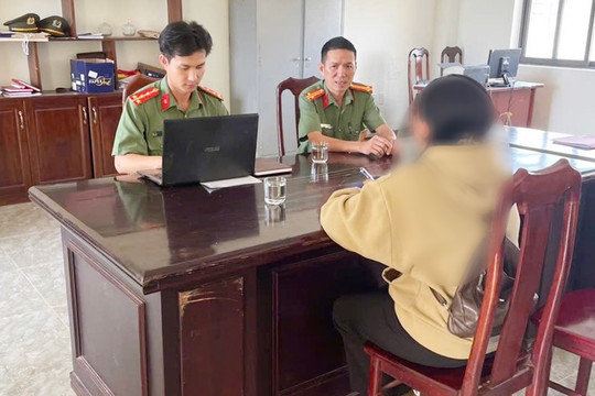 Công an xã Tuy Đức xử lý người đăng tải thông tin sai sự thật về khám sức khỏe toàn dân
