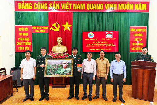 Xã Quảng Sơn kết nghĩa với Đồn Biên phòng Đắk Dang