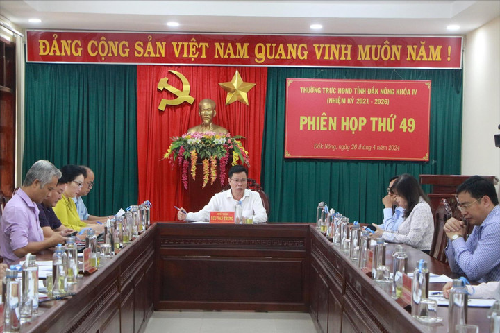 Thường trực HĐND tỉnh Đắk Nông cho ý kiến về điều chỉnh kế hoạch đầu tư công trung hạn