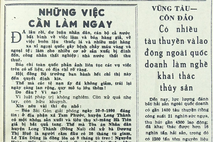 Những việc cần làm ngay (bài 31)