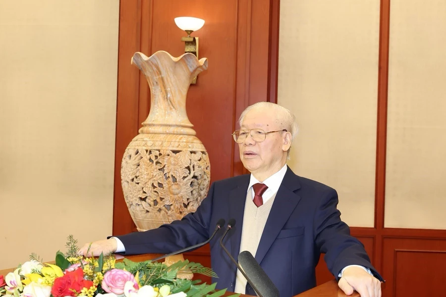 Tổng Bí thư chủ trì phiên họp đầu tiên Tiểu ban Văn kiện Đại hội XIV của Đảng