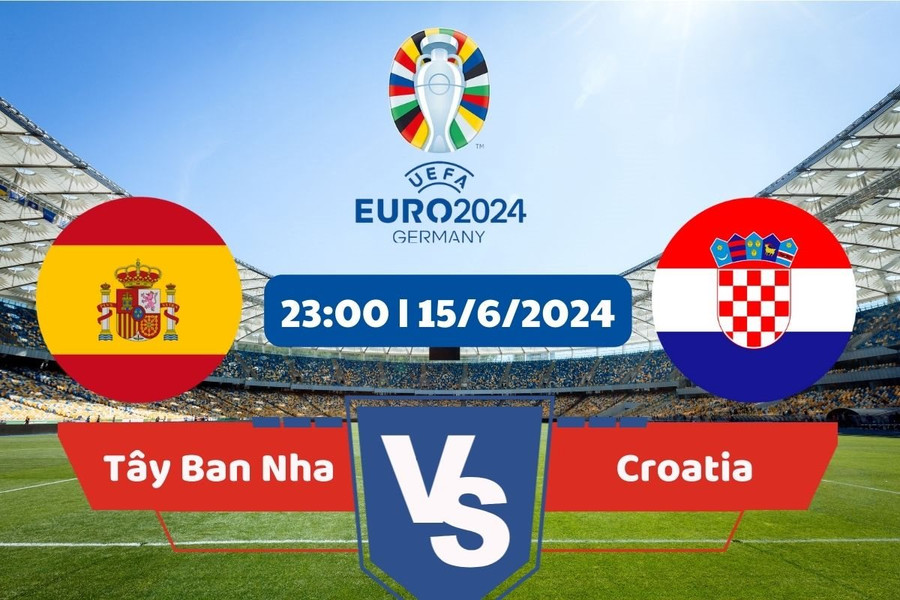 Link xem trực tiếp Euro 2024 hôm nay 15/6: Tây Ban Nha vs Croatia