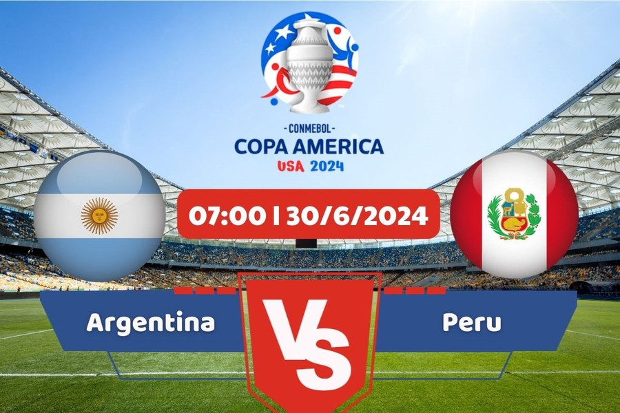 Link xem trực tiếp Copa America 2024 hôm nay 30/6: Argentina - Peru