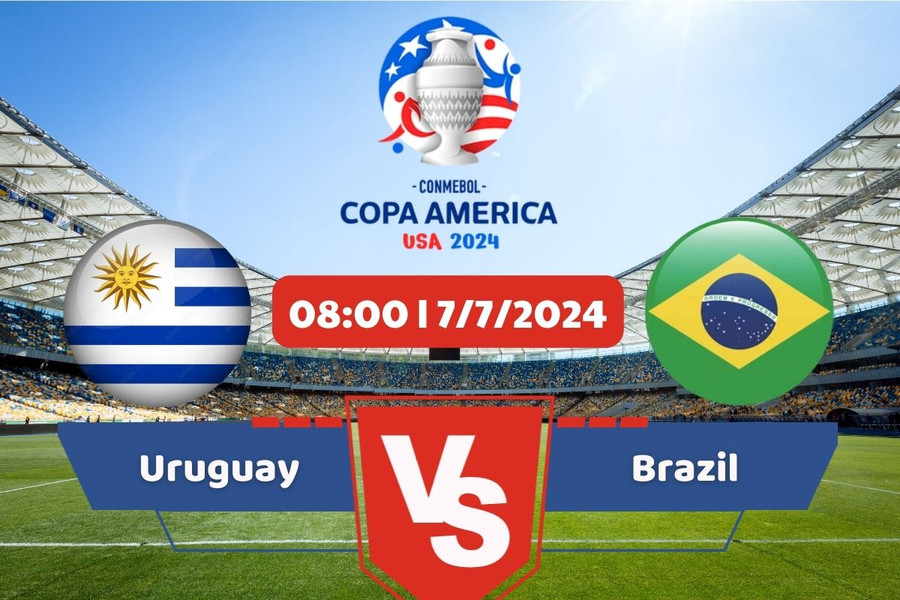 Link xem trực tiếp tứ kết Copa America 2024: Brazil vs Uruguay