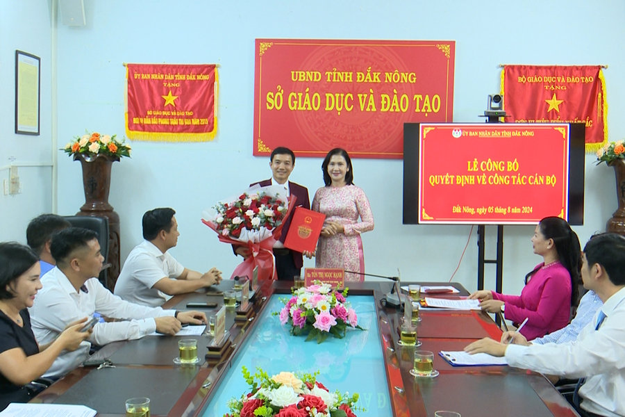 Đắk Nông có tân Phó Giám đốc Sở GD-ĐT