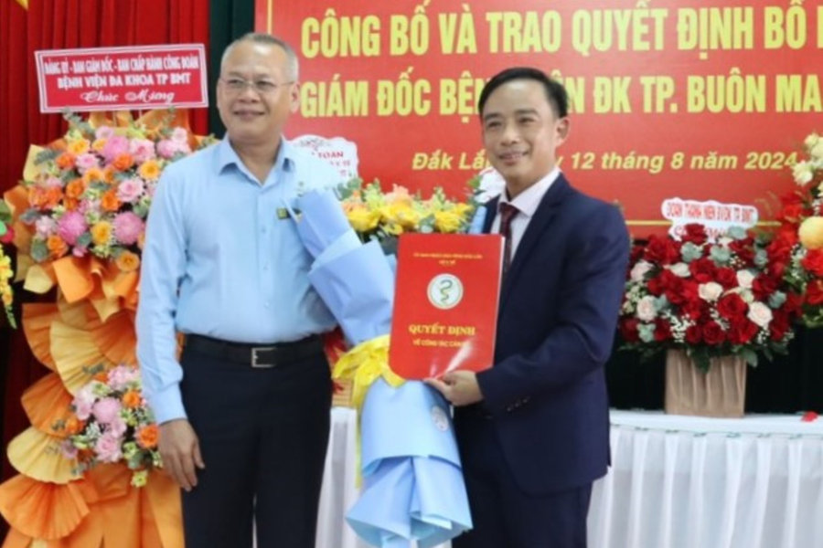 Bệnh viện Đa khoa TP.Buôn Ma Thuột có tân giám đốc