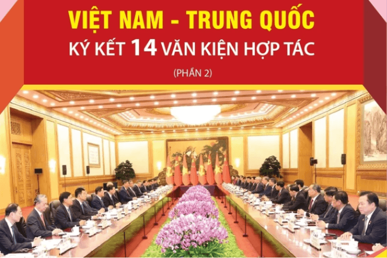 Việt Nam-Trung Quốc ký kết 14 văn kiện hợp tác giữa hai nước
