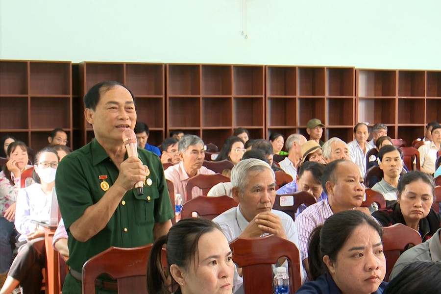 Đoàn ĐBQH tỉnh Đắk Nông tiếp xúc với cử tri xã Đắk Sin
