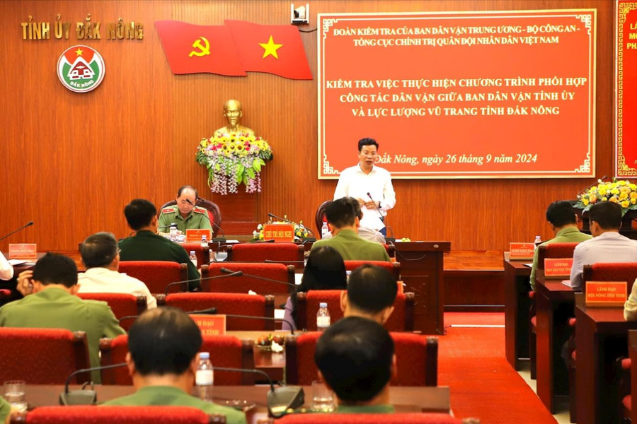 Đắk Nông đã triển khai công tác phối hợp dân vận đồng bộ, sát thực tiễn
