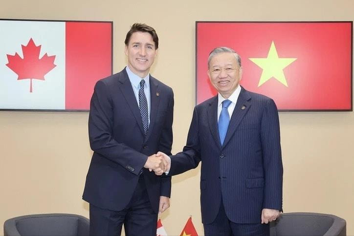 Tổng Bí thư, Chủ tịch nước Tô Lâm gặp các Thủ tướng Canada và Bỉ