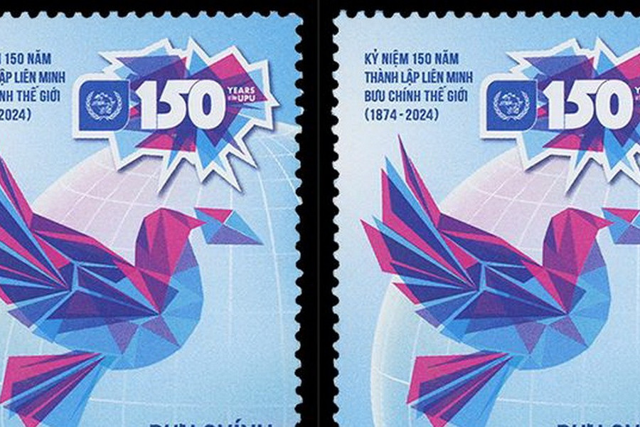 Phát hành bộ tem “Kỷ niệm 150 năm thành lập Liên minh Bưu chính thế giới”