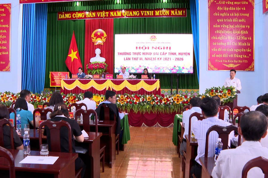 Hội nghị Thường trực HĐND hai cấp tỉnh, huyện