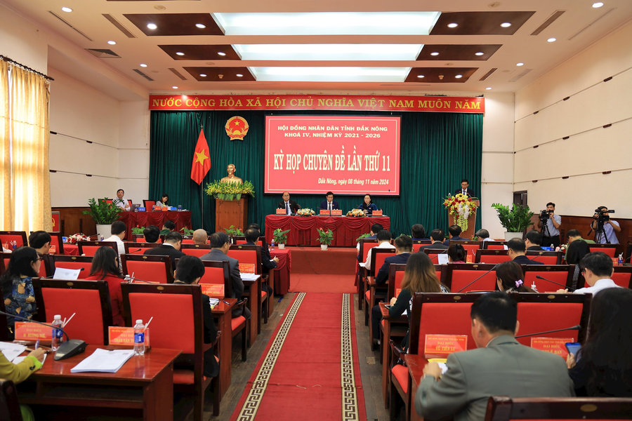 Hình ảnh Kỳ họp Chuyên đề lần thứ 11, HĐND tỉnh Đắk Nông khóa IV