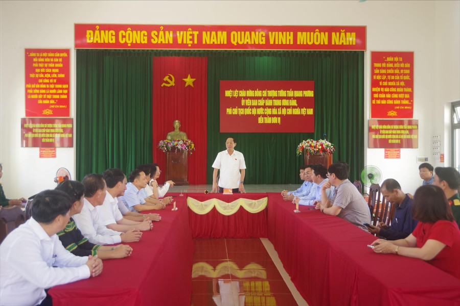 Phó Chủ tịch Quốc hội Trần Quang Phương thăm, làm việc tại Đắk Nông