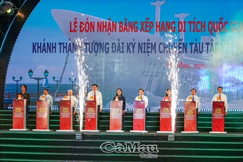 Khánh thành công trình Tượng đài kỷ niệm và đón nhận Bằng xếp hạng di tích Quốc gia địa điểm tập kết ra Bắc