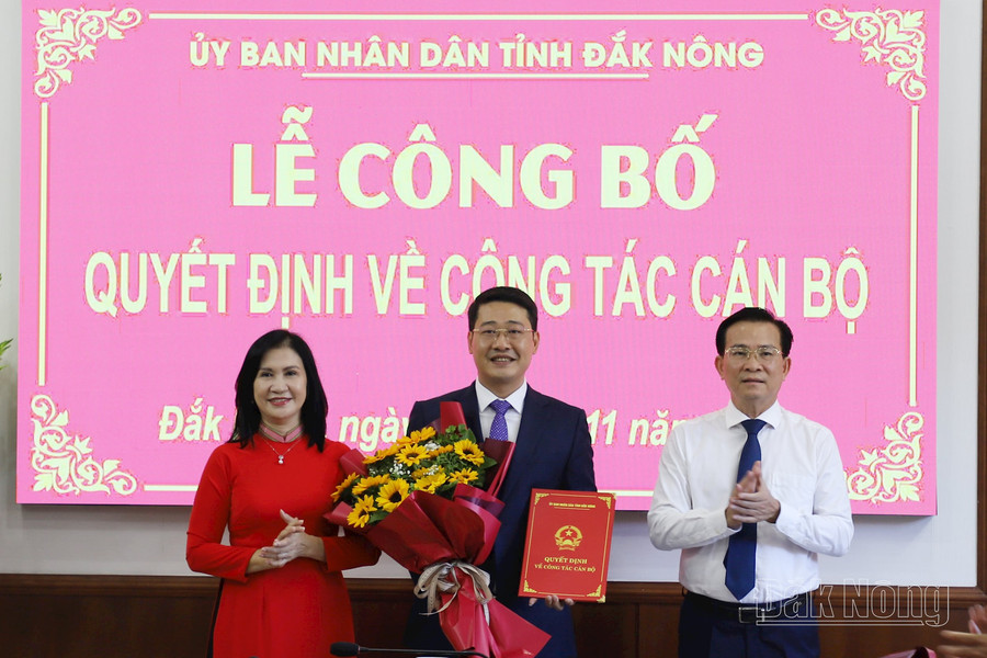 Đồng chí Nghiêm Đình Hiếu giữ chức Giám đốc Sở Văn hóa, Thể thao và Du lịch Đắk Nông