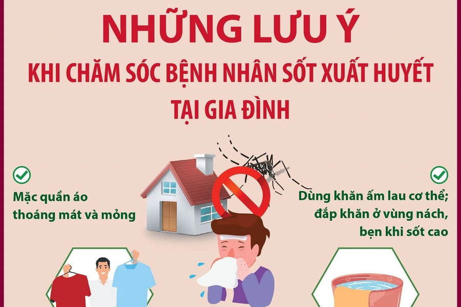Những lưu ý khi chăm sóc bệnh nhân sốt xuất huyết tại gia đình