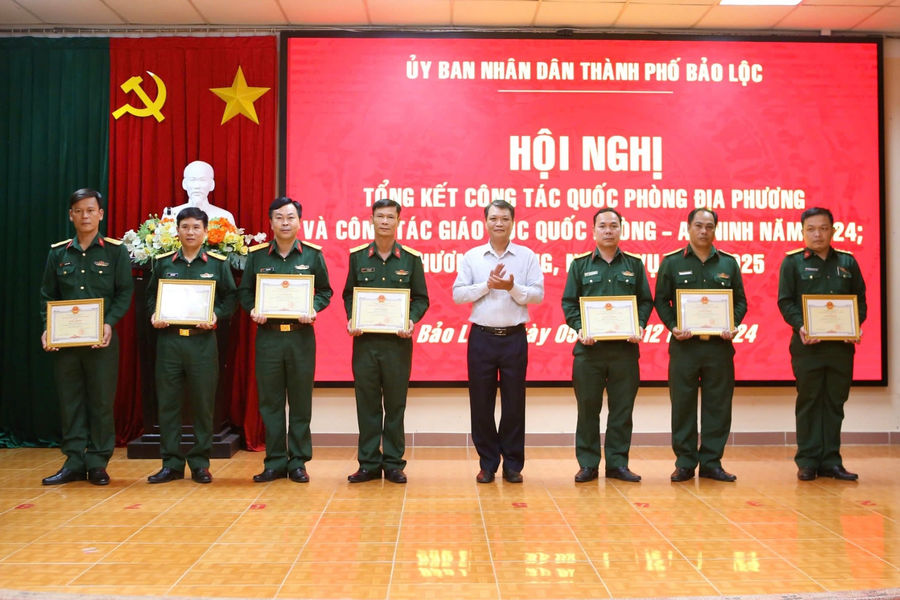 Bảo Lộc: Đạt nhiều kết quả ấn tượng trong công tác quân sự, quốc phòng năm 2024