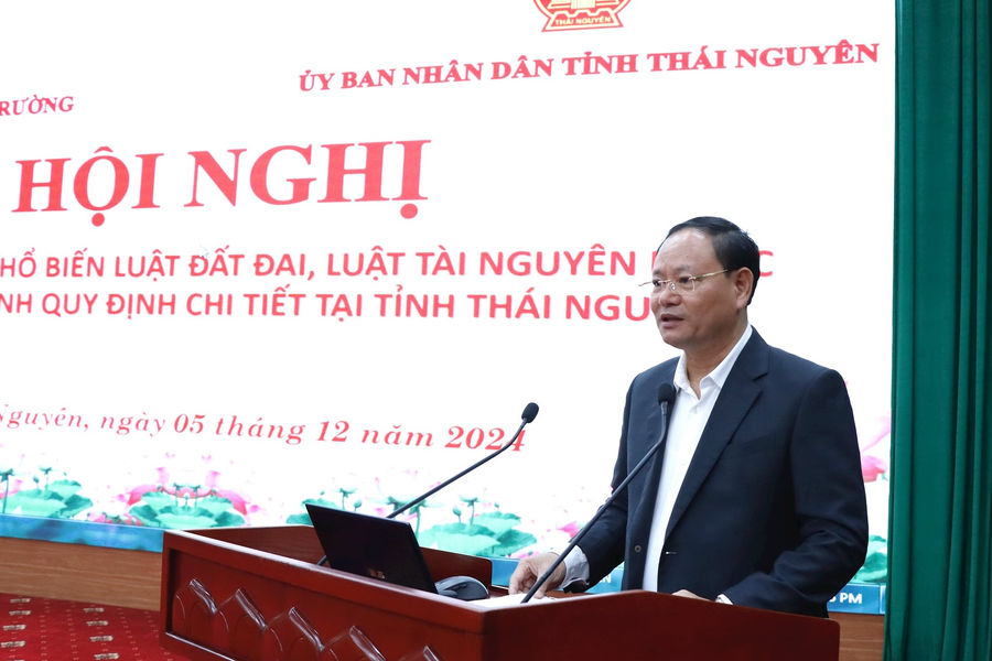 Bộ Tài nguyên và Môi trường phổ biến Luật Đất đai tại Thái Nguyên