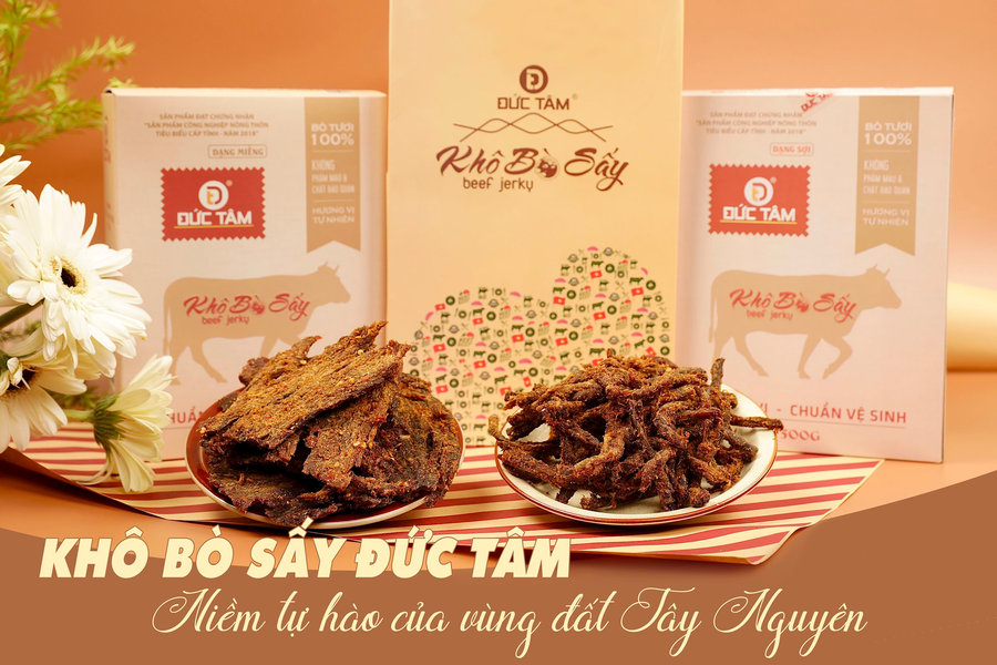 Khô bò sấy Đức Tâm: Niềm tự hào của vùng đất Tây Nguyên
