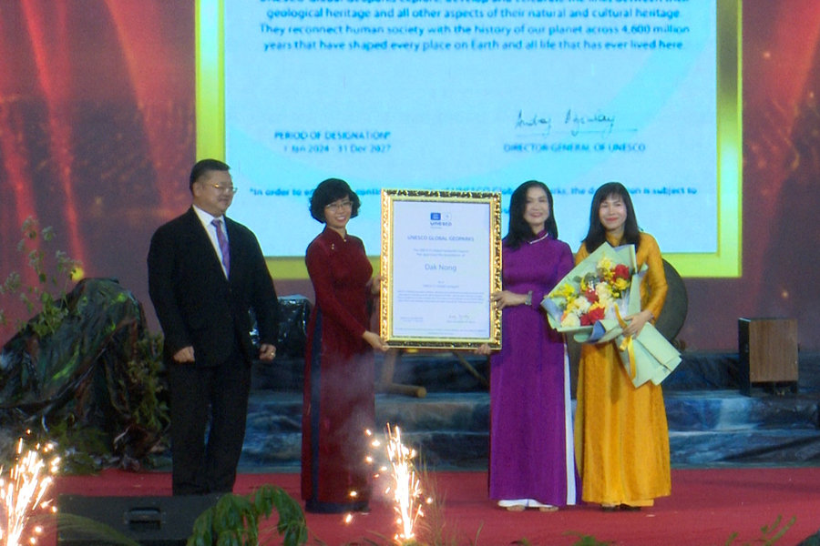 Lễ đón nhận danh hiệu Công viên địa chất toàn cầu UNESCO Đắk Nông lần thứ 2