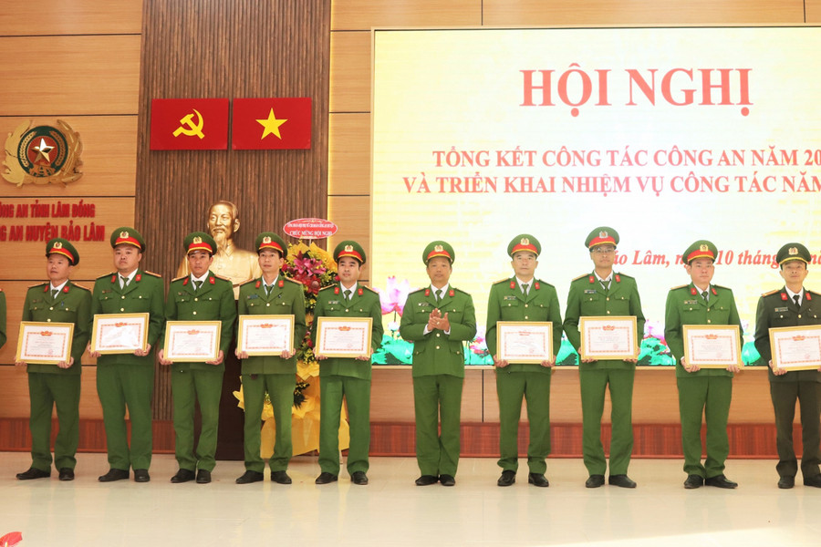 Công an huyện Bảo Lâm hoàn thành thắng lợi nhiệm vụ năm 2024