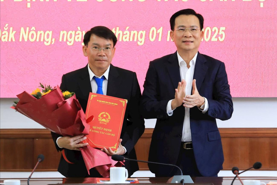 Ông Trần Văn Diêu làm Giám đốc Sở Tài nguyên và Môi trường Đắk Nông
