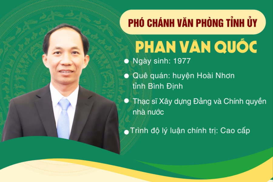 Đồng chí Phan Văn Quốc làm Phó Chánh Văn phòng Tỉnh ủy Đắk Nông