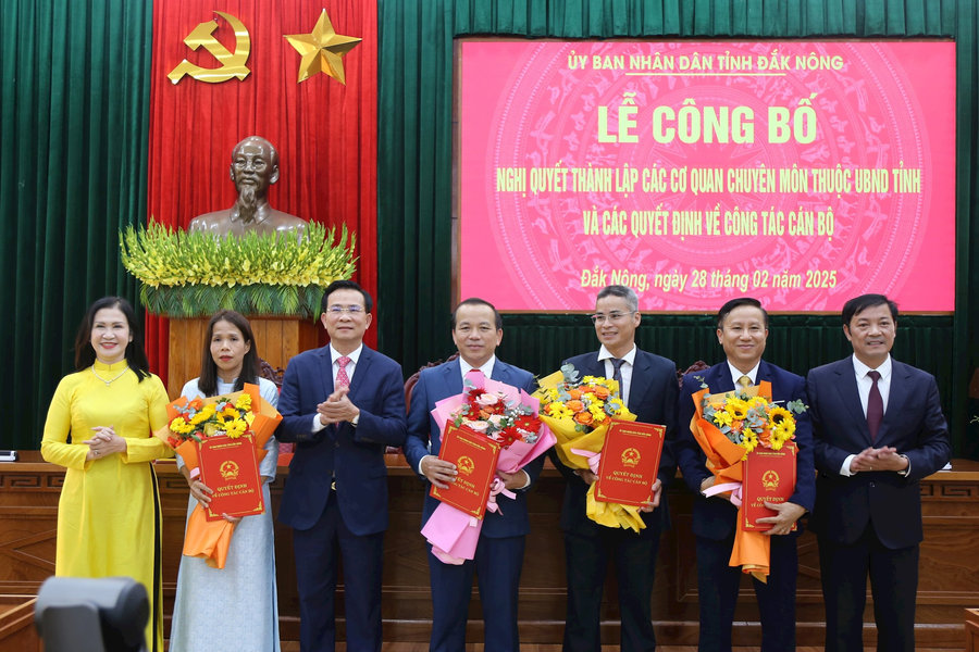 Sở Nội vụ Đắk Nông không có nhiều biến động sau sắp xếp
