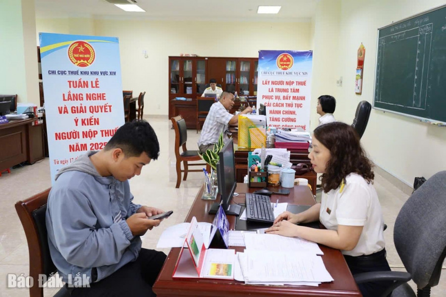 Đắk Lắk: Triển khai Tuần lễ lắng nghe và giải quyết ý kiến người nộp thuế năm 2025