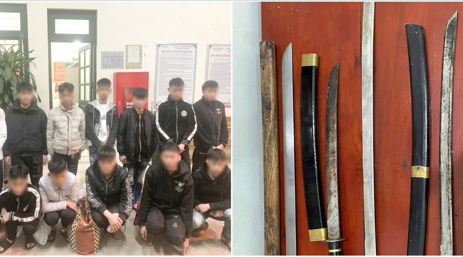 Nam Định: Kịp thời ngăn chặn 2 nhóm thanh, thiếu niên sử dụng hung khí hỗn chiến