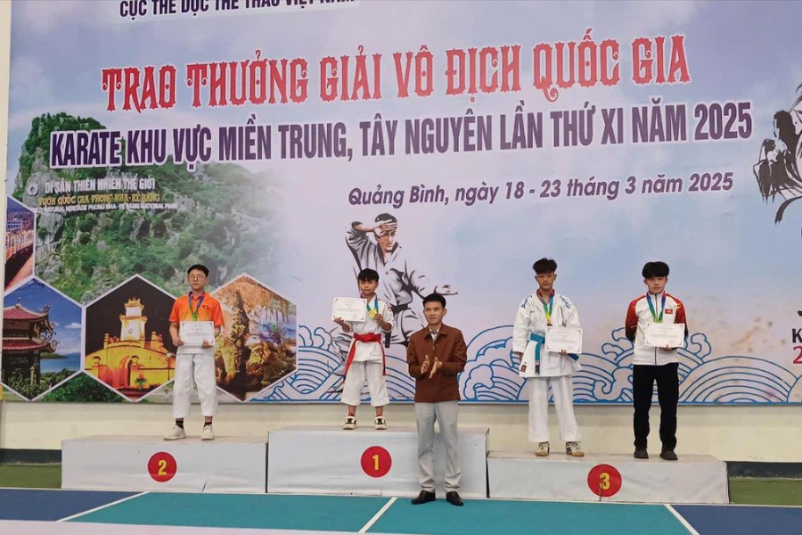 Đắk Nông đoạt huy chương vàng tại Giải vô địch quốc gia Karate khu vực miền Trung - Tây Nguyên