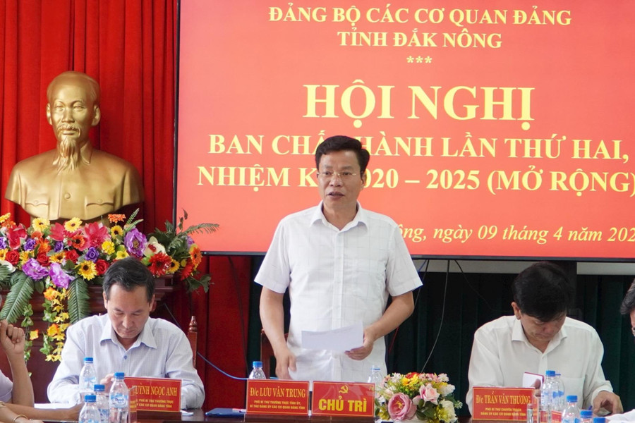Hội nghị Ban Chấp hành Đảng bộ Các cơ quan Đảng tỉnh Đắk Nông lần thứ 2