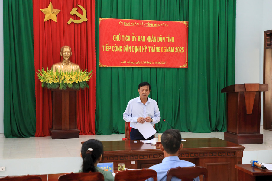UBND tỉnh Đắk Nông tiếp công dân Trần Ngọc Ân