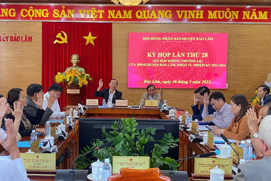 HĐND huyện Bảo Lâm khóa VI tổ chức kỳ họp chuyên đề