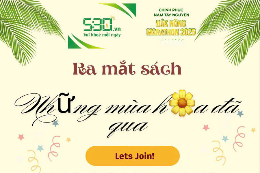 Ra mắt sách “Những mùa hoa đã qua” tại Đắk Nông Marathon 2025