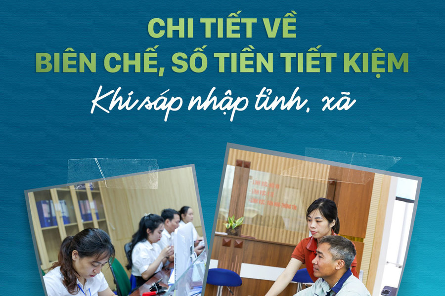 Chi tiết về biên chế, số tiền tiết kiệm khi sáp nhập tỉnh, xã