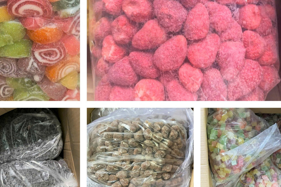 Đức Trọng: Phát hiện hơn 1.666 kg bánh kẹo, trái cây sấy không rõ nguồn gốc xuất xứ