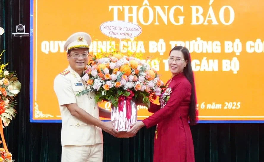 Đại tá Hồ Song Ân được điều động, giữ chức vụ Giám đốc Công an tỉnh Quảng Ngãi