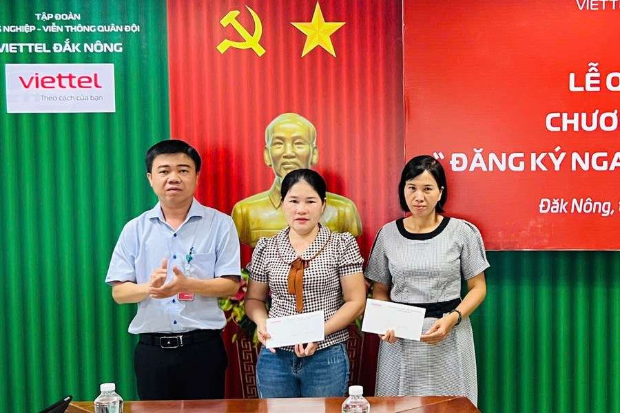 Viettel Đắk Nông quay số chương trình “Đăng ký ngay – Quà liền tay” đợt 2