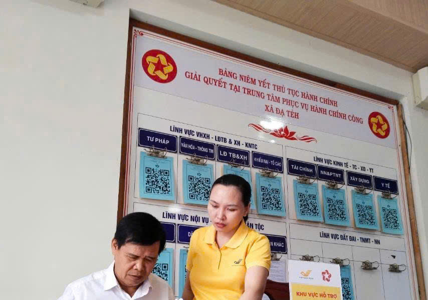 56 nhân viên Bưu điện tỉnh hỗ trợ người dân tại Trung tâm Phục vụ hành chính công