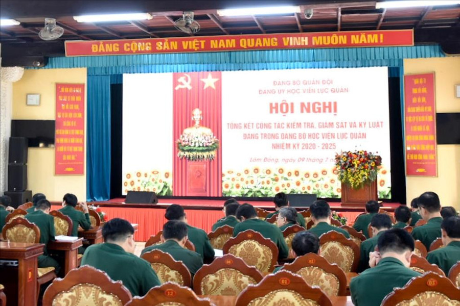 Học viện Lục quân nâng cao hiệu quả công tác kiểm tra, giám sát và kỷ luật Đảng