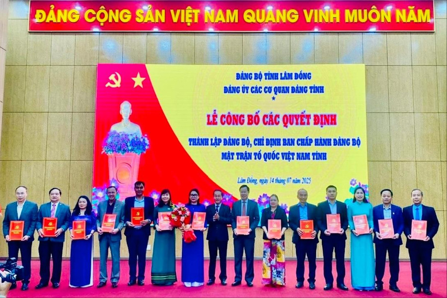 Lâm Đồng thành lập Đảng bộ MTTQ Việt Nam tỉnh