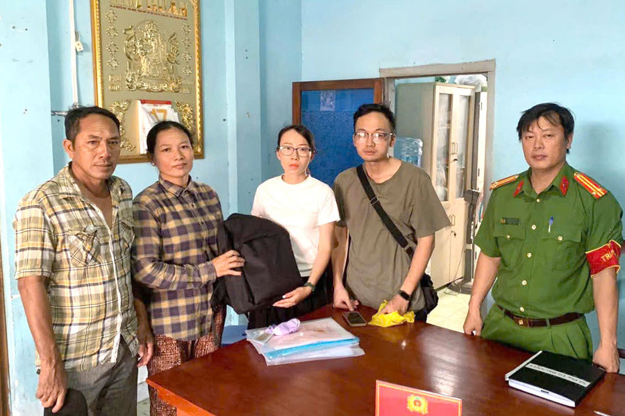Phan Rí Cửa: Nhặt được tài sản trị giá gần 200 triệu đồng trả lại người bị mất