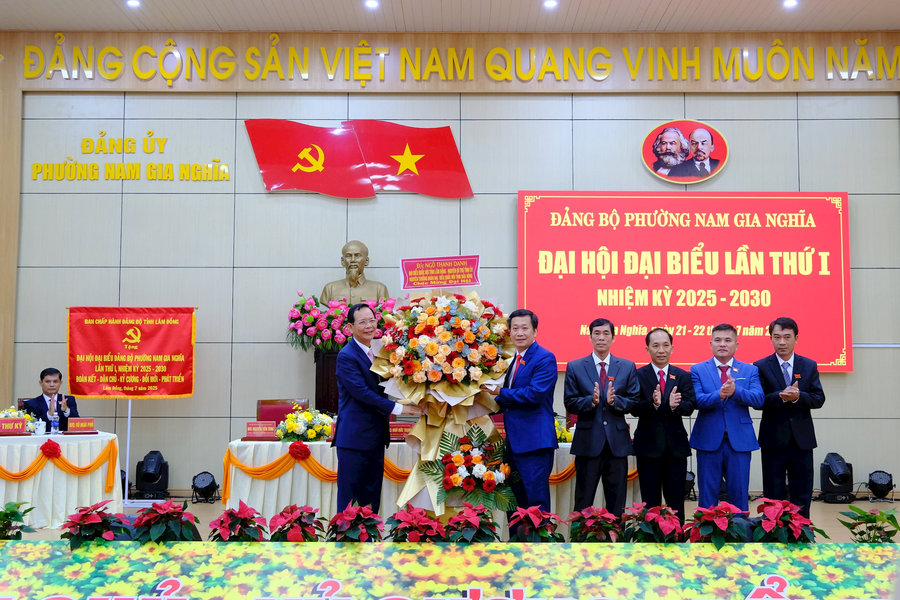 Đại hội Đại biểu Đảng bộ phường Nam Gia Nghĩa lần thứ I thành công tốt đẹp
