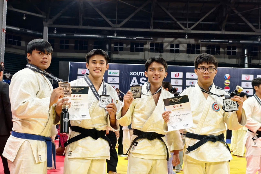 Lâm Đồng giành 4 huy chương judo tại Philippines