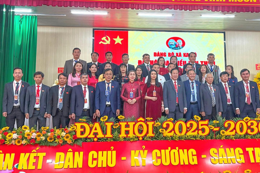 Xã Ka Đô tổ chức thành công Đại hội Đảng bộ lần thứ I