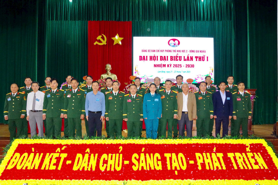 Đại hội Đảng bộ Ban Chỉ huy Phòng thủ khu vực 2 - Đông Gia Nghĩa lần thứ I thành công