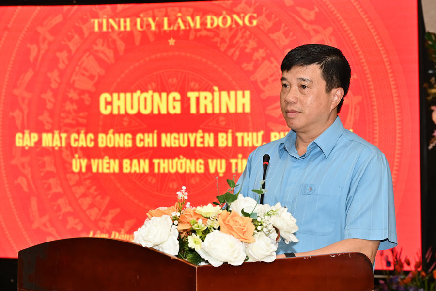Thường trực Tỉnh ủy Lâm Đồng gặp mặt các đồng chí nguyên lãnh đạo tỉnh