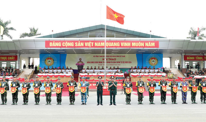 Lãnh đạo thực hiện thắng lợi công tác quân sự, quốc phòng, góp phần xây dựng QĐND Việt Nam cách mạng, chính quy, tinh nhuệ, hiện đại